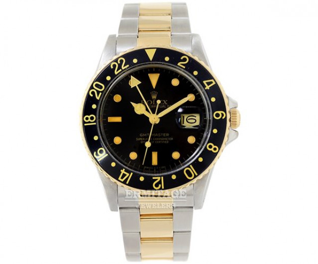 Pre-Owned Rolex GMT-Master 16753 Gold & Steel Year 1986